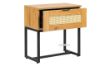 Picture of SAILOR 1-Drawer Bedside Table with Rattan (Oak Colour)