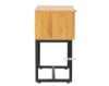 Picture of SAILOR 1-Drawer Bedside Table with Rattan (Oak Colour)
