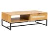 Picture of SAILOR 120 1 DRW Coffee Table with Rattan (Oak Colour)