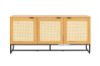 Picture of SAILOR 3 Door Sideboard with Rattan Design (Oak)