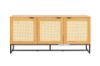 Picture of SAILOR 3 Door Sideboard with Rattan Design (Oak)