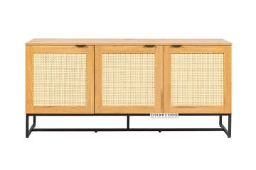 Picture of SAILOR 3 Door Sideboard with Rattan Design (Oak)
