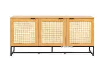 Picture of SAILOR 3 Door Sideboard with Rattan Design (Oak)