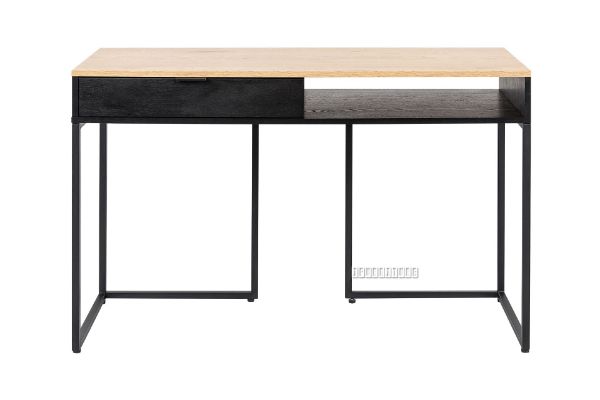 Picture of MASS 120 1 Drawer Office Desk (Oak and Black)