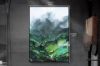 Picture of Misty Mountain View 60X120 CANVAS FRAMED PRINT