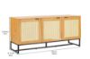 Picture of SAILOR 3 Door Sideboard with Rattan Design (Oak)