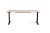 Picture of UP1 150/160/180 Height Adjustable Straight Desk (Oak Top with Black Legs)