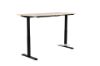 Picture of UP1 150/160/180 Height Adjustable Straight Desk (Oak Top with Black Legs)