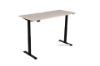 Picture of UP1 150/160/180 Height Adjustable Straight Desk (Oak Top with Black Legs)