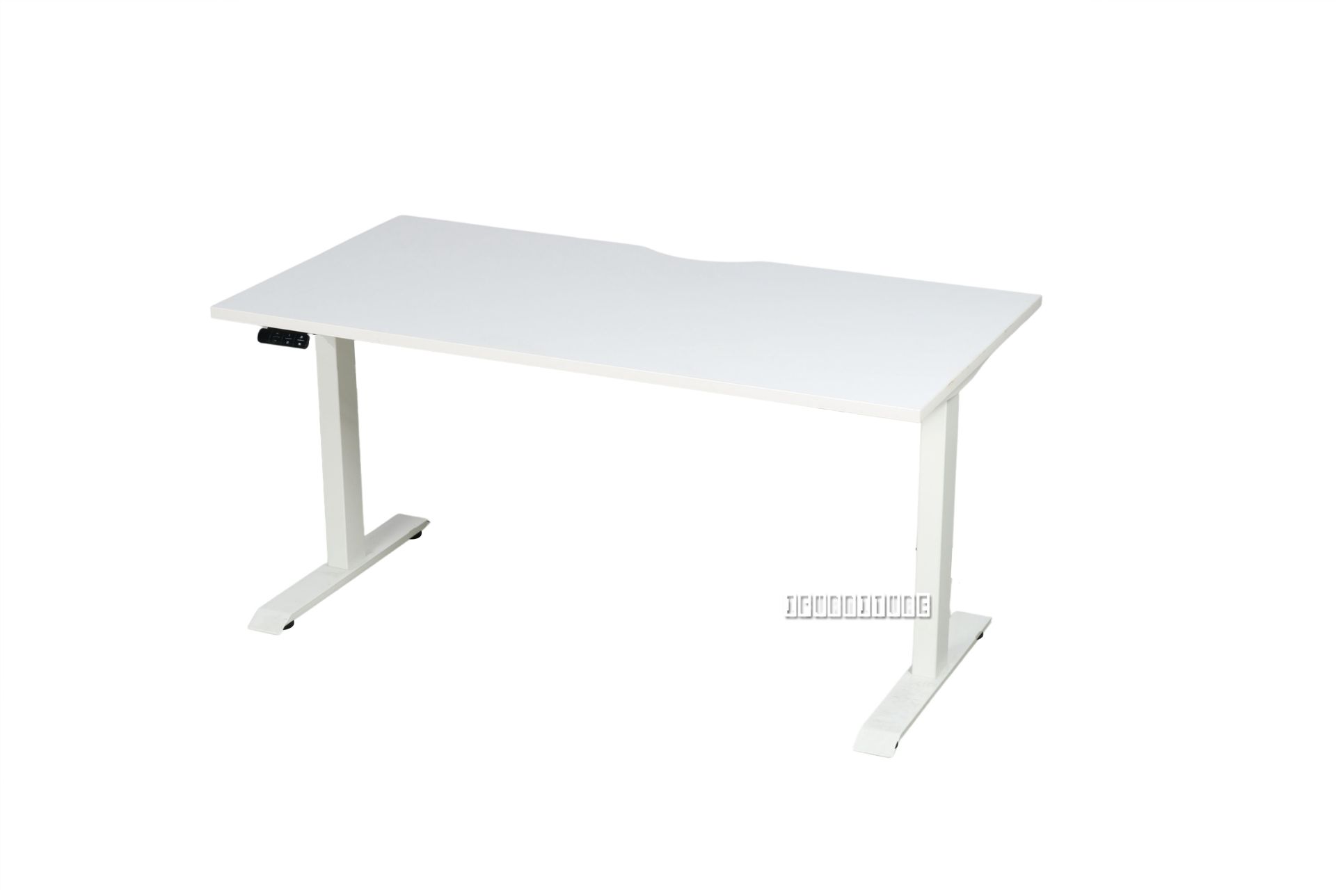 UP1 150/160/180 HEIGHT ADJUSTABLE STRAIGHT DESK *WHITE TOP WHITE BASE