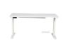 Picture of UP1  150/160/180 HEIGHT ADJUSTABLE STRAIGHT DESK *WHITE TOP WHITE BASE - 150 Top 605-1245mm Adjustable
