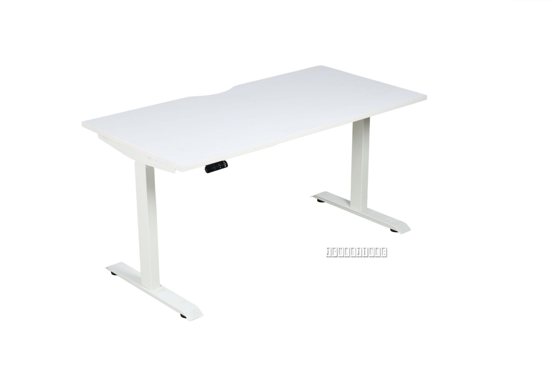 UP1 150/160/180 HEIGHT ADJUSTABLE STRAIGHT DESK *WHITE TOP WHITE BASE