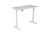 Picture of UP1  150/160/180 HEIGHT ADJUSTABLE STRAIGHT DESK *WHITE TOP WHITE BASE - 180 Top 605-1245mm Adjustable