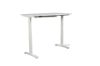 Picture of UP1  150/160/180 HEIGHT ADJUSTABLE STRAIGHT DESK *WHITE TOP WHITE BASE - 160 Top 605-1245mm Adjustable