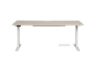 Picture of UP1  150/160/180 Height Adjustable Straight Desk (Oak Top White Base)