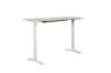 Picture of UP1 Adjustable Height Straight Desk (Oak Top White Base) - 695-1185mm (180 Top)