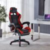 Picture of IRONMAN PLUS 0302F Reclining Gaming Office Chair with Footrest (Blue)