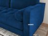 Picture of FAVERSHAM Velvet Fabric Sectional Sofa (Space Blue)