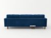 Picture of FAVERSHAM Velvet Fabric Sectional Sofa (Space Blue)