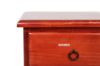 Picture of CANNINGTON Solid NZ Pine 3-Drawer Bedside Table (Wine Red Colour)