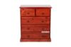 Picture of CANNINGTON Solid NZ Pine Bedroom Combo in Queen Size (Wine Red Colour) - 4PC