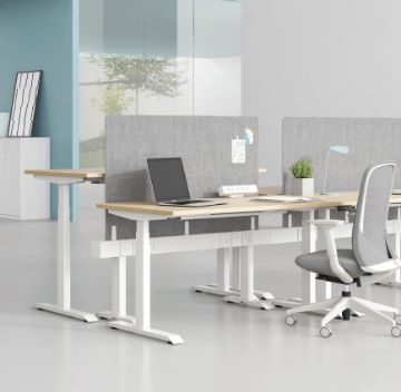 Picture of UP1 150/160/180 Height Adjustable Straight Standing Desk TOP ONLY (Oak Colour)