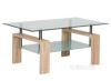 Picture of HORIZON Glass Coffee Table (Oak Colour)