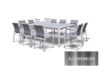 Picture of CARDIFF Aluminum Stackable Dining Chair *White and Grey