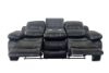 Picture of ROCKLAND RECLINING SOFA RANGE IN AIR LEATHER *Black