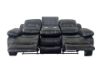 Picture of ROCKLAND Reclining Sofa Range in Air Leather (Black)