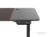 Picture of MATRIX 140 Height Adjustable Straight Desk with Jumbo Mouse Pad (Carbon Fiber Texture)