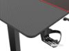 Picture of MATRIX 140 Height Adjustable Straight Desk with Jumbo Mouse Pad (Carbon Fiber Texture)