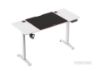 Picture of MATRIX 140 Height Adjustable Straight Desk with Jumbo Mouse Pad (White)