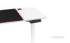 Picture of MATRIX 140 Height Adjustable Straight Desk with Jumbo Mouse Pad (White)