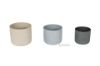 Picture of KASANDRA Plastic Marble Look Pot *Black/Khaki/Grey - Khaki