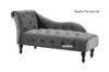 Picture of ZOE Velvet Flared Arm Chaise Lounge (Grey)