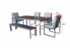 Picture of ALARNA ALUMINIUM FRAME Dining Set *Grey