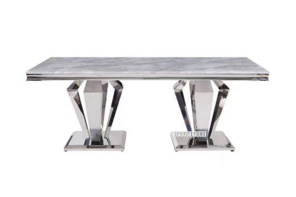 Picture of OPERA Marble Top Stainless Steel Dining Table (Grey) - 200