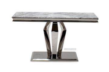Picture of OPERA 140 Marble Top Stainless Steel Console Table *Grey