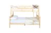 Picture of STARLET Single-Double Solid NZ Pine Bunk Bed Frame (Natural)