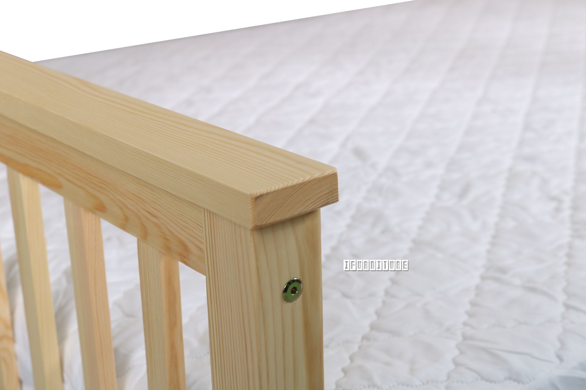 STARLET SingleDouble Solid NZ Pine Bunk Bed Frame (Natural)