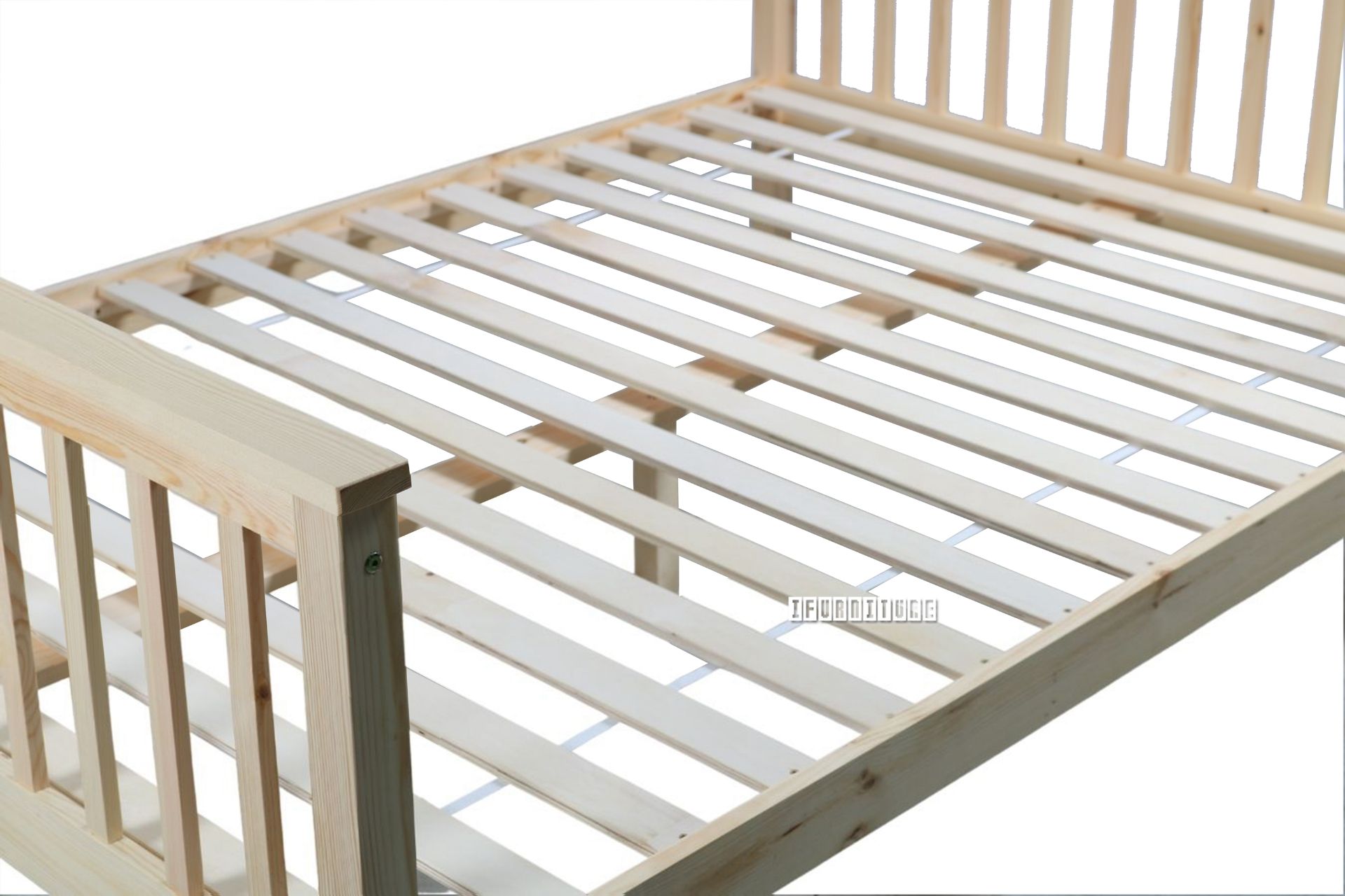 STARLET SingleDouble Solid NZ Pine Bunk Bed Frame (Natural)
