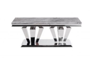 Picture of OPERA 130 Marble Top Stainless Steel Coffee Table *Grey