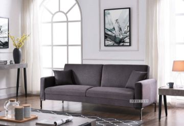 Picture of EVANS 3 Seater Sofa Bed (Dark Grey)
