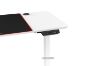 Picture of MATRIX 159 L-Shape Electrical Height Adjustable Desk with Jumbo Mouse Pad *White