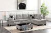 Picture of ADISEN L-Shape Sofa with Ottoman (Light Grey)