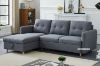 Picture of KAYDEN Reversible Sectional Sofa Bed with Storage (Grey)