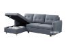 Picture of KAYDEN Reversible Sectional Sofa Bed with Storage (Grey)