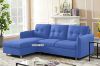 Picture of KAYDEN Reversible Sectional Sofa Bed with Storage (Blue)