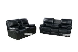 Picture of PASADENA Reclining Sofa (Black) - 3RR+2RR Set